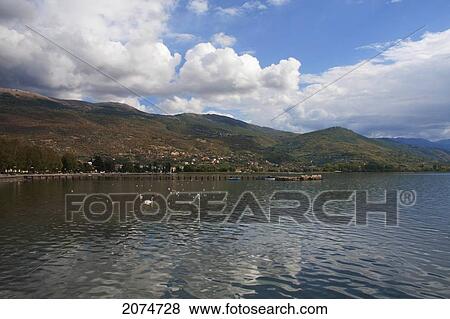 Stock Photo - Ohrid Lake, Ohrid, Macedonia. Fotosearch