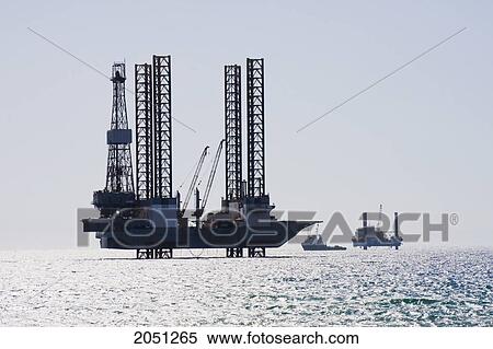 Stock Photography - Oil Platform In The Red Sea Near Abu Rudeis, South Sinai, Egypt. Fotosearch