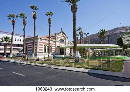 Stock Image - Old Aduana (Customs Building) In Arica, Arica And Parinacota Region, Chile. Fotosearch