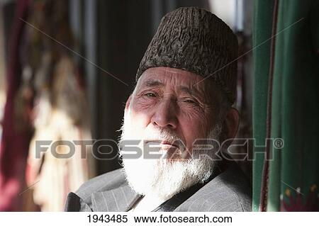 Old Afghan Man Wearing An Astrakhan Hat In Kabul,, Afghanistan View Large Photo Image Stock Photography - Old Afghan Man Wearing An Astrakhan Hat In Kabul,, Afghanistan. Fotosearch