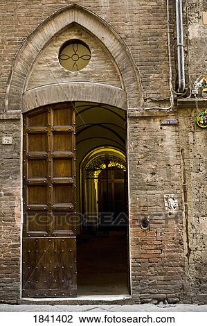 Old Building In Siena; Tuscany, Italy View Large Photo Image Stock Image - Old Building In Siena; Tuscany, Italy. Fotosearch