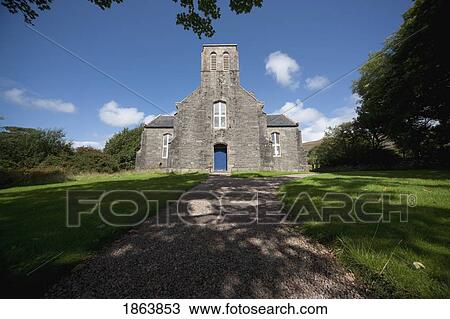 Stock Image - Old Building, Kilchoan, Highland, Scotland. Fotosearch