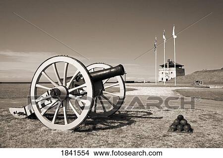 Old Cannon In Old Fort Niagara State Park; Youngstown, New York, Usa View Large Photo Image Picture - Old Cannon In Old Fort Niagara State Park; Youngstown, New York, Usa. Fotosearch