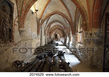 Stock Photo - Old Canons And Assorted Weapons At The Cross Gallery, Riga, Latvia. Fotosearch