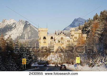 Stock Photography - Old castle in the Austrian Alps; Austria. Fotosearch