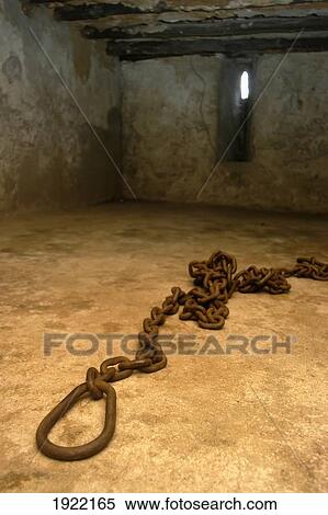 Stock Photography - Old Chain Used To Chain Up Slaves. Fotosearch
