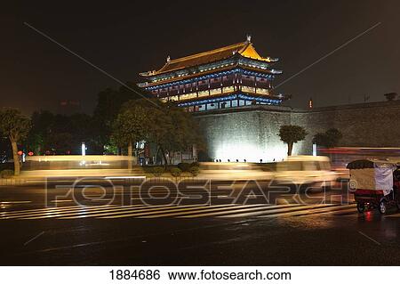 Old City Wall; Xian, Shaanxi, China View Large Photo Image Stock Photograph - Old City Wall; Xian, Shaanxi, China. Fotosearch
