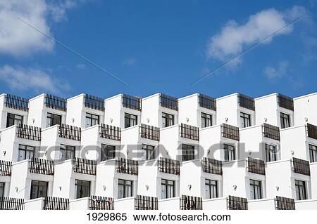 Stock Photography - Old Fashioned Hotel In Cala Sant Vicenc, Mallorca, Balearic Islands, Spain. Fotosearch