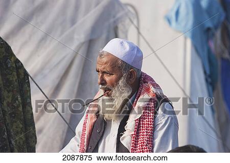Stock Photography - Old Kashmiri Man, Muzaffarabad, Azad Kashmir, Pakistan. Fotosearch