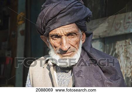 Stock Photo - Old Man, Dhirkot, Azad Kashmir, Pakistan. Fotosearch