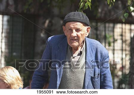 Stock Image - Old Man In The Ottoman Bazaar District Of Bascarsija, Sarajevo, Bosnia And Herzegovina. Fotosearch