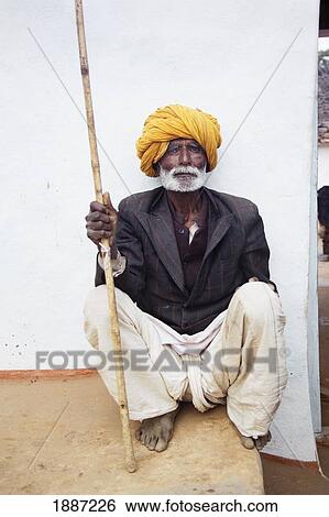 Old Man In Turban At Thikarda Village View Large Photo Image Stock Photograph - Old Man In Turban At Thikarda Village. Fotosearch