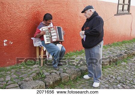 Old Man Sings By A Blind Accordion Player, P View Large Photo Image Stock Photograph - Old Man Sings By A Blind Accordion Player, P. Fotosearch