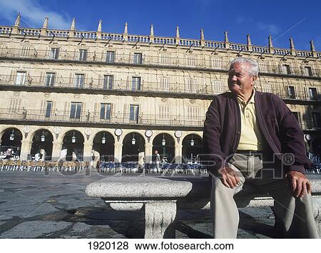 Stock Photo - Old Man Sitting In Morning Sun ÃƒÆ’Ã‚Â¡. Fotosearch