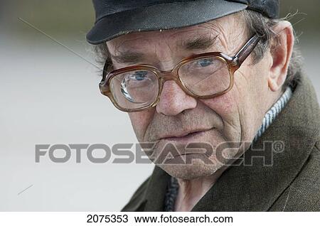 Stock Image - Old Man, Trakai, Lithuania. Fotosearch