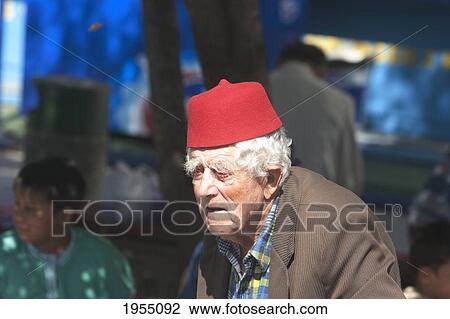 Old Man Wearing A Fez Hat, Sarajevo, Bosnia And Herzegovina View Large Photo Image Stock Image - Old Man Wearing A Fez Hat, Sarajevo, Bosnia And Herzegovina. Fotosearch