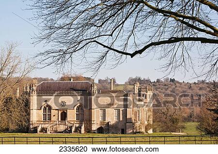 Stock Image - Old Manor; Lacock, Wiltshire, England. Fotosearch