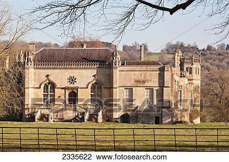 Stock Image - Old Manor; Lacock, Wiltshire, England. Fotosearch