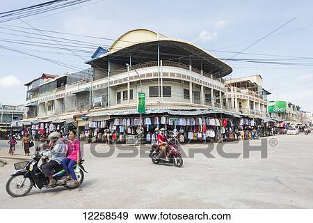 Old market corner; Battambang, Cambodia View Large Photo Image Stock Photo - Old market corner; Battambang, Cambodia. Fotosearch