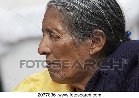 Stock Photograph - Old Maya Woman, Antigua, Sacatep. Fotosearch