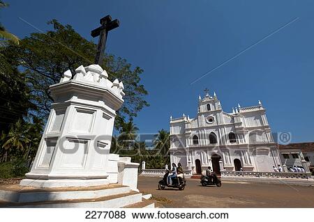 Stock Photo - Old Portuguese church; Goa, India. Fotosearch