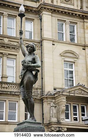 Stock Image - Old Post Office Building In City Square. Fotosearch