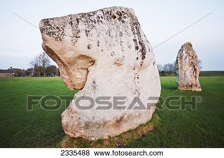 Stock Photo - Old Rock; Avebury, Wiltshire, England, Uk. Fotosearch