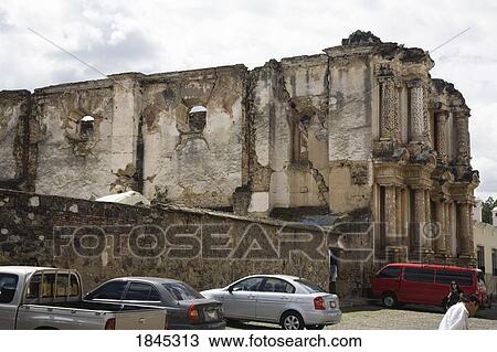 Old Ruin And Car Park; Antigua, Guatemala View Large Photo Image Stock Image - Old Ruin And Car Park; Antigua, Guatemala. Fotosearch