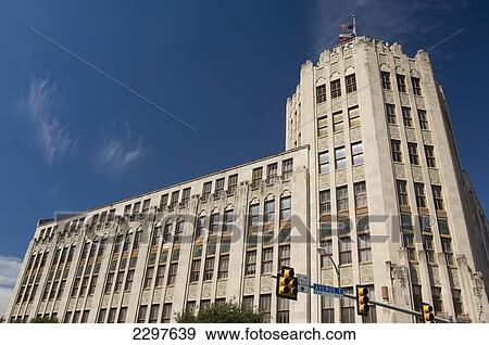 Stock Photo - Old San Antonio News Building, San Antonio, Texas, Usa. Fotosearch