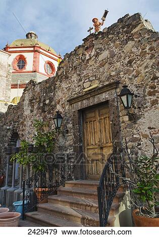 Old spanish doorway and architecture; San Miguel de Allende, Guanajuato, Mexico View Large Photo Image Stock Photo - Old spanish doorway and architecture; San Miguel de Allende, Guanajuato, Mexico. Fotosearch