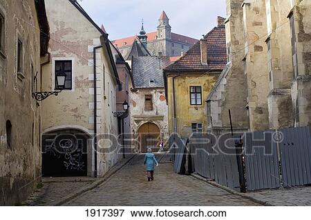 Old Town And Bratislavia Castle View Large Photo Image Stock Photo - Old Town And Bratislavia Castle. Fotosearch