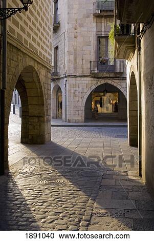 Old Town Of Gerona View Large Photo Image Stock Image - Old Town Of Gerona. Fotosearch