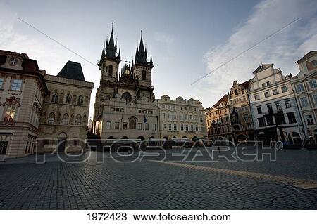 Old Town Square With The Church Of Our Lady Before Tyn, Prague, Czech Republic View Large Photo Image Stock Image - Old Town Square With The Church Of Our Lady Before Tyn, Prague, Czech Republic. Fotosearch