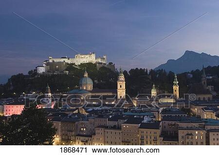 Old Town With Baroque Architecture; Salzburg, Austria View Large Photo Image Stock Image - Old Town With Baroque Architecture; Salzburg, Austria. Fotosearch
