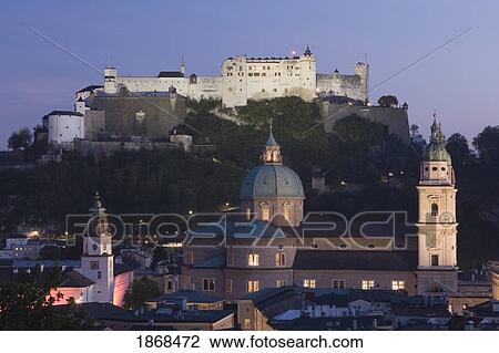 Old Town With Baroque Architecture, Salzburg, Austria View Large Photo Image Stock Image - Old Town With Baroque Architecture, Salzburg, Austria. Fotosearch