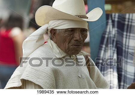 Stock Photography - Old Tzotzil Maya Man, San Cristobal De Las Casas, Chiapas, Mexico. Fotosearch