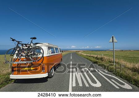Old Volkswagon van near Padstow; Cornwall, England View Large Photo Image Stock Image - Old Volkswagon van near Padstow; Cornwall, England. Fotosearch