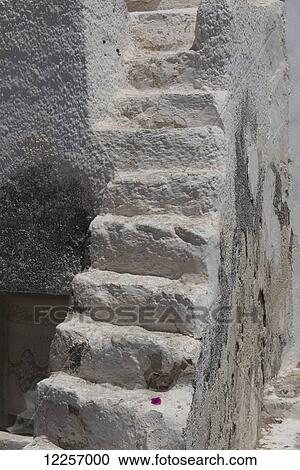 Old worn stone steps; Oia, Santorini, Cyclades, Greek Islands, Greece View Large Photo Image Stock Image - Old worn stone steps; Oia, Santorini, Cyclades, Greek Islands, Greece. Fotosearch