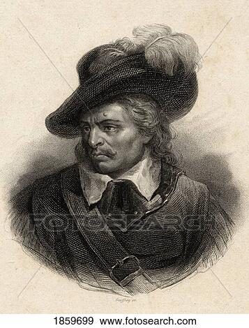 Stock Photo - Oliver Cromwell, 1599-1658. English Soldier And Statesman. 19Th Century Print Engraved By Geoffroy.. Fotosearch
