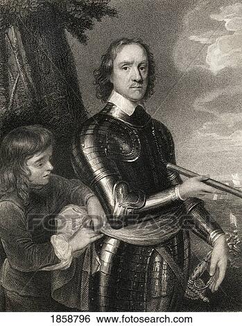 Stock Photograph - Oliver Cromwell 1599-1658. English Soldier And Statesman. From The Book ÃƒÂ¢Ã¢â€šÂ¬Ã…â€œLodgeÃƒÂ¢Ã¢â€šÂ¬Ã¢â€žÂ¢S British PortraitsÃƒÂ¢Ã¢â€šÂ¬Ã‚Â Published London 1823.. Fotosearch
