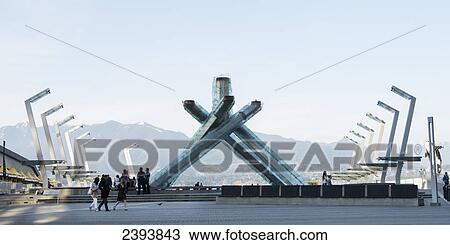 Olympic flame sculpture in downtown Vancouver; Vancouver, British Columbia, Canada View Large Photo Image Stock Image - Olympic flame sculpture in downtown Vancouver; Vancouver, British Columbia, Canada. Fotosearch