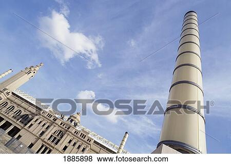 Stock Photo - Olympic Stadium Building In Barcelona. Fotosearch