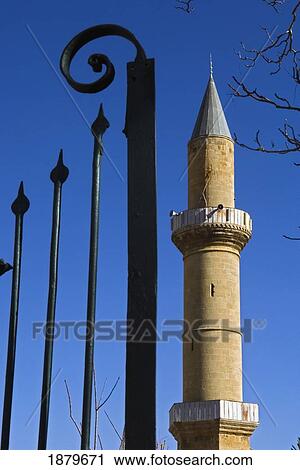 Stock Image - Omerye Camii Mosque And Iron Gate. Fotosearch