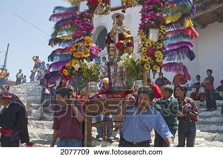 On Easter Sunday The Comrades (Council Men) Carry The Andas (Floats) Of The Saints In Procession From The Santo Tom View Large Photo Image Stock Photo - On Easter Sunday The Comrades (Council Men) Carry The Andas (Floats) Of The Saints In Procession From The Santo Tom. Fotosearch