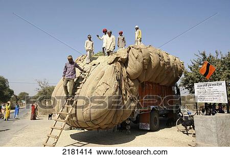 Picture - On The Road In Rajasthan, Rajasthan, India. Fotosearch