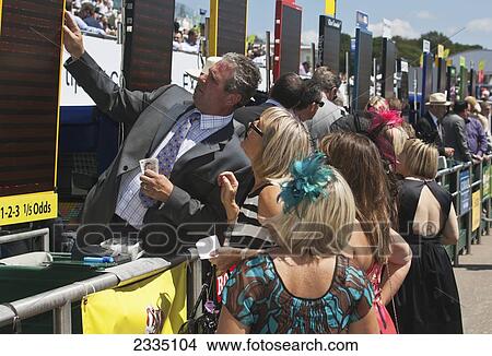 On Track Betting At Epsom Derby; London, England, Uk View Large Photo Image Picture - On Track Betting At Epsom Derby; London, England, Uk. Fotosearch