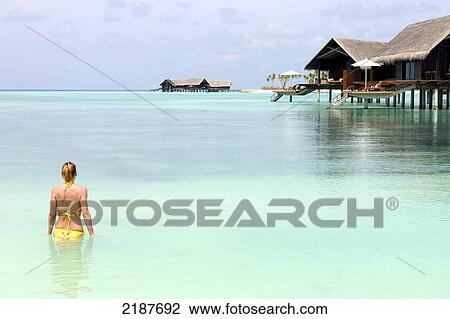 Stock Image - One & Only Reethi Rah Resort Maldives. Fotosearch