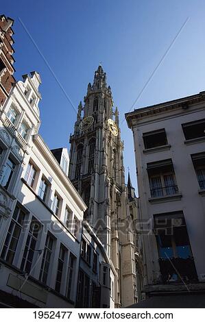 Stock Photo - Onze Lieve Vrouwekathedraal (Cathedral of our Lady), Antwerp, Belgium. Fotosearch