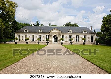 Orangery Of The Chateau De Cheverny, Cheverny, France View Large Photo Image Stock Photo - Orangery Of The Chateau De Cheverny, Cheverny, France. Fotosearch