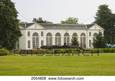 Stock Photo - Orangery, Royal Botanic Gardens, Kew, Surrey, England, United Kingdom. Fotosearch